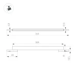 Светильник MAG-MICROCOSM-FLAT-L300-8Вт Day4000 BK 100 deg 24В Arlight IP20 043272