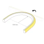 Arlight Лента герметичная MOONLIGHT-TOP-X320-11x7mm 24В Warm2700 10 В/м IP65 CSP 5м Силикон 039445