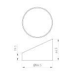 Бленда LGD-HOOD-R85 BK Arlight Металл 046770