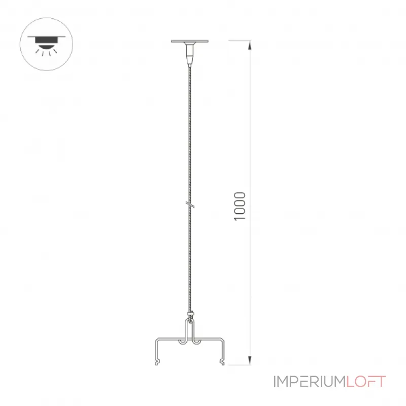 Arlight Подвес ALT-TUBULAR-HANG-L1000 SL 043656