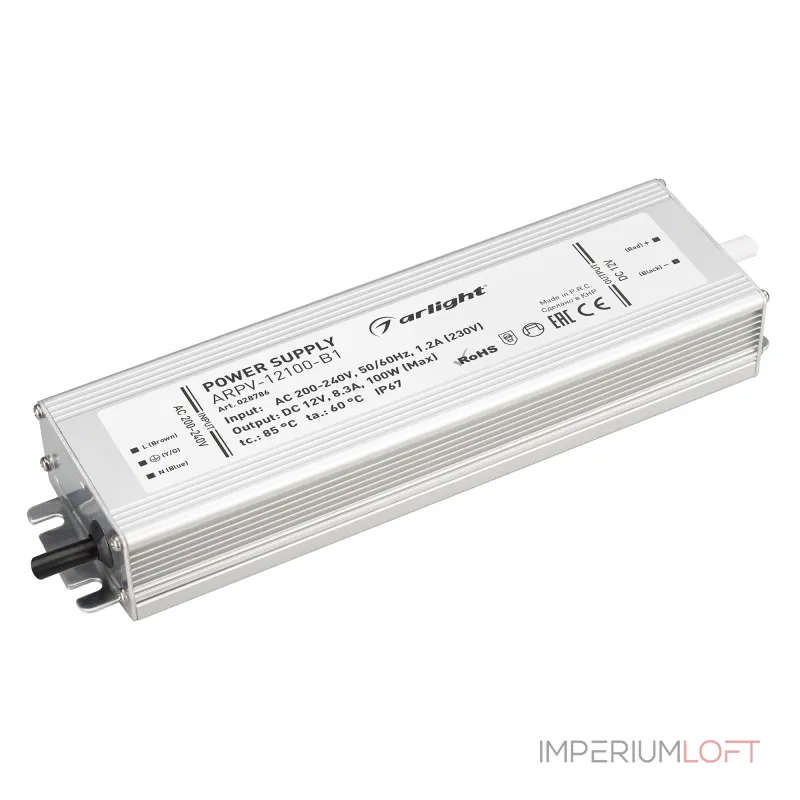 Arlight Блок питания ARPV-12100-B1 12В 8 3A 100Вт IP67 028786