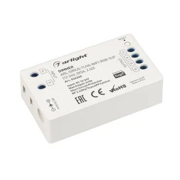 Arlight Диммер ARL-SIRIUS-TUYA-WIFI-RGB-SUF 12-24В 3x5A 2.4G IP20 036360