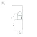 Arlight Профиль ARH-PLINTUS-FANTOM-2000 WHITE Алюминий 034983