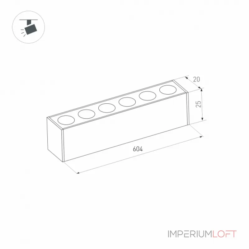 Светильник MAG-DOTS-25-L600-18Вт Warm3000 BK 30 deg 24В DALI Arlight IP20 046327 Светильник MAG-DOTS-25-L600-18Вт Warm3000 BK 30 deg 24В DALI Arlight IP20 046327