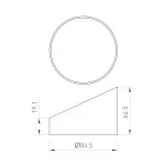 Бленда LGD-HOOD-R85 BK Arlight Металл 046770