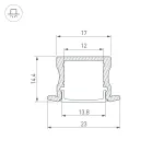 Arlight Профиль ARH-LINE-2315-F-2000 ANOD GOLD Алюминий 039991