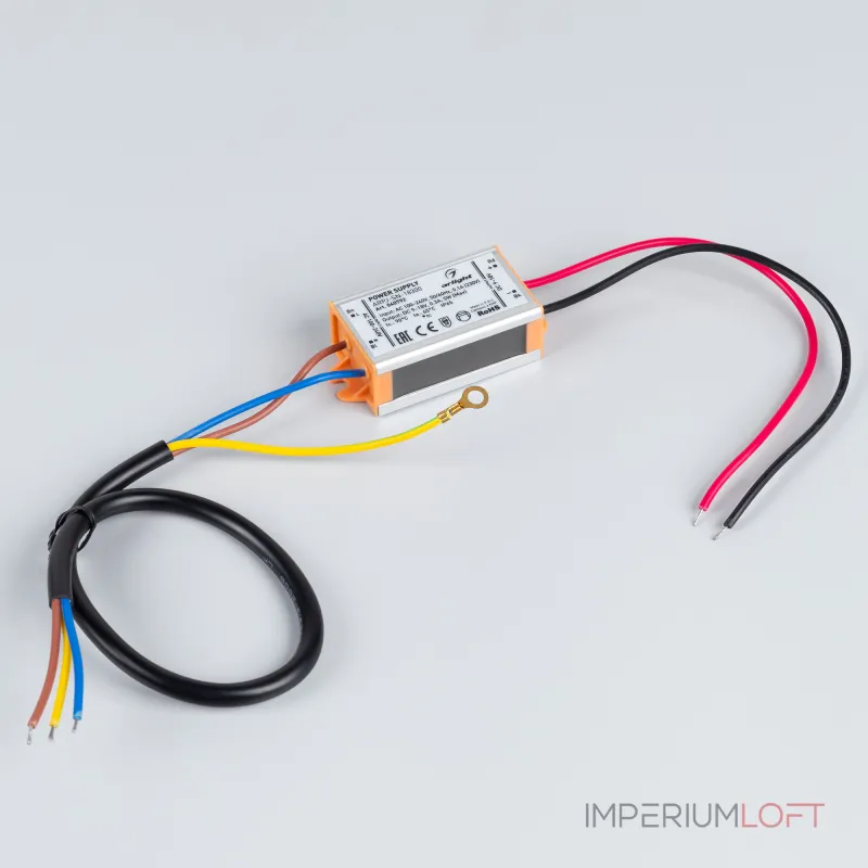 Блок питания ARPJ-SN-18300 5Вт 9-18В 300mA Arlight IP65 040792 Блок питания ARPJ-SN-18300 5Вт 9-18В 300mA Arlight IP65 040792