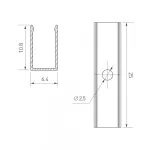 Arlight Держатель AURORA-1206-CLIP ANOD Алюминий 039353