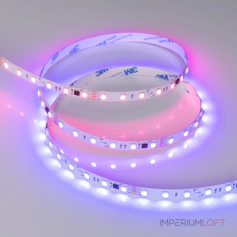 Arlight Лента SPI-B60-10mm 24В RGB-PX6-BPT 12 В/м IP20 5060 5м 039180
