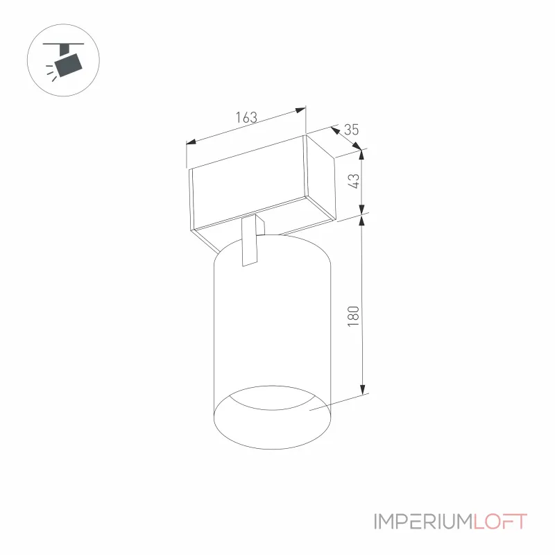 Arlight Светильник MAG-SPOT-45-R65-18Вт Day4000 BK 36 deg 24В DALI IP20 046594