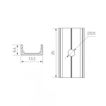 Arlight Держатель ARL-MOONLIGHT-0711-CLIP ANOD Алюминий 039504