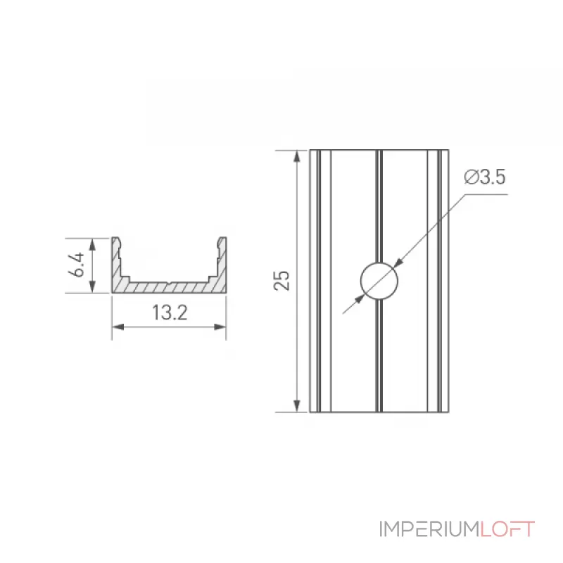 Arlight Держатель ARL-MOONLIGHT-0711-CLIP ANOD Алюминий 039504