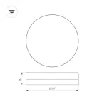 Arlight Светильник CL-SMURF-R400-30Вт Day4000-MIX WH 140 deg 230В IP40 036669