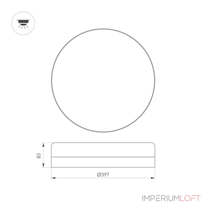 Arlight Светильник CL-SMURF-R400-30Вт Day4000-MIX WH 140 deg 230В IP40 036669 Arlight Светильник CL-SMURF-R400-30Вт Day4000-MIX WH 140 deg 230В IP40 036669
