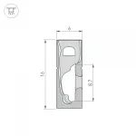 Arlight Силиконовый профиль WPH-FLEX-0616-SIDE-S9-5м FULL BLACK Силикон 045842