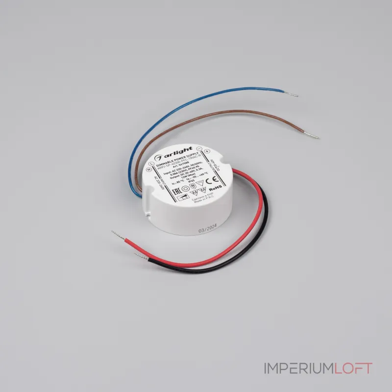 Блок питания ARPJ-SP-40300-PFC-TRIAC-R 12Вт 20-40В 300mA Arlight IP65 047588 Блок питания ARPJ-SP-40300-PFC-TRIAC-R 12Вт 20-40В 300mA Arlight IP65 047588