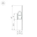 Arlight Профиль ARH-PLINTUS-FANTOM-2000 WHITE Алюминий 034983