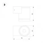 Arlight Светильник LGD-RAY-WALL-R65-9Вт Day4000 GR 23 deg 230В IP65 044852