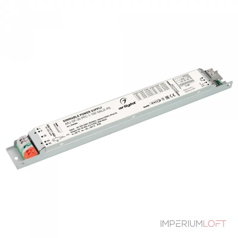 Arlight Блок питания ARJ-SP-30-PFC-1-10В-DALI2-PD 30Вт 18-90В 0.2-0.55A IP20 036286 Arlight Блок питания ARJ-SP-30-PFC-1-10В-DALI2-PD 30Вт 18-90В 0.2-0.55A IP20 036286