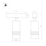 Arlight Светильник MAG-SPOT-ZOOM-45-R60-15Вт Warm3000 WH 15-50 deg 24В IP20 052300