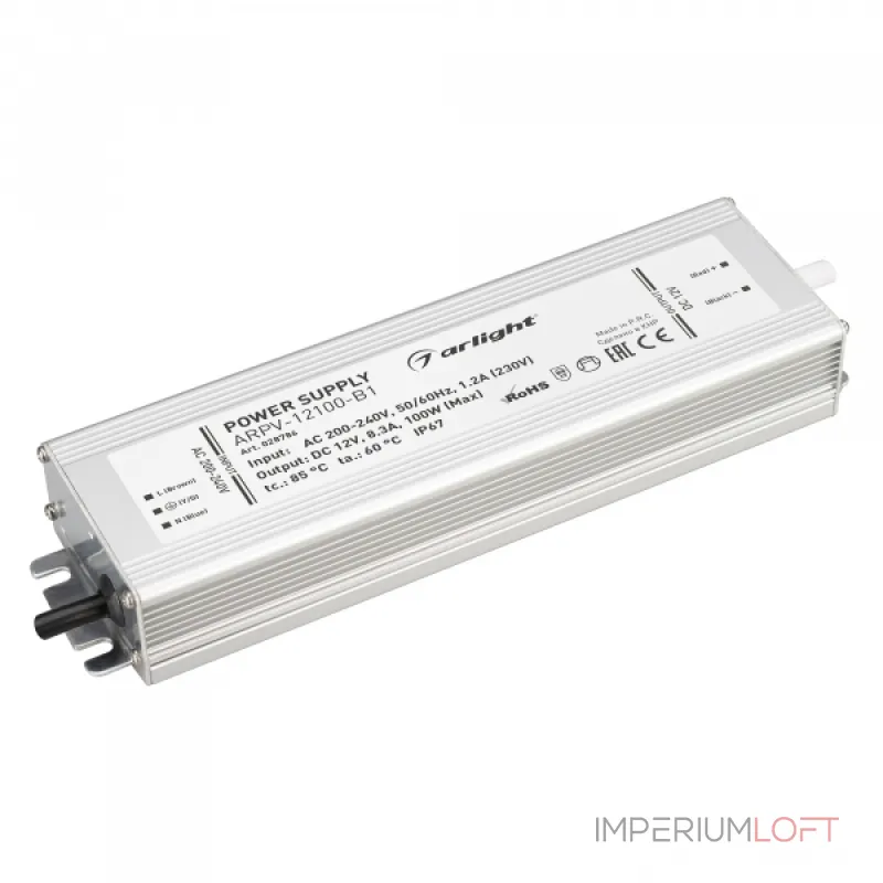 Arlight Блок питания ARPV-12100-B1 12В 8 3A 100Вт IP67 028786