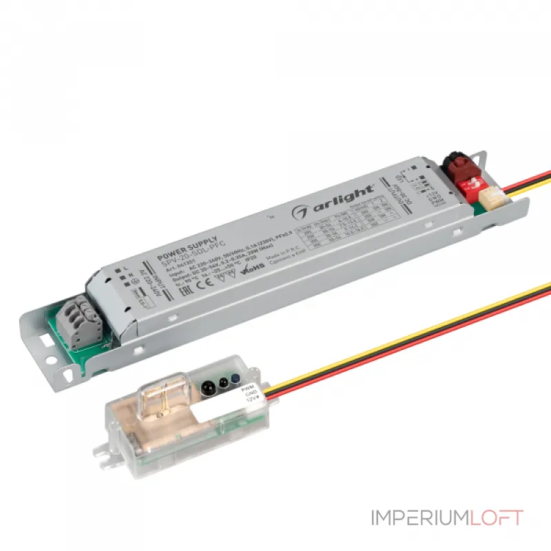 Блок питания SPV-20-SDL-PFC 20Вт 30-54В 0.2-0.35A Arlight IP20 041351