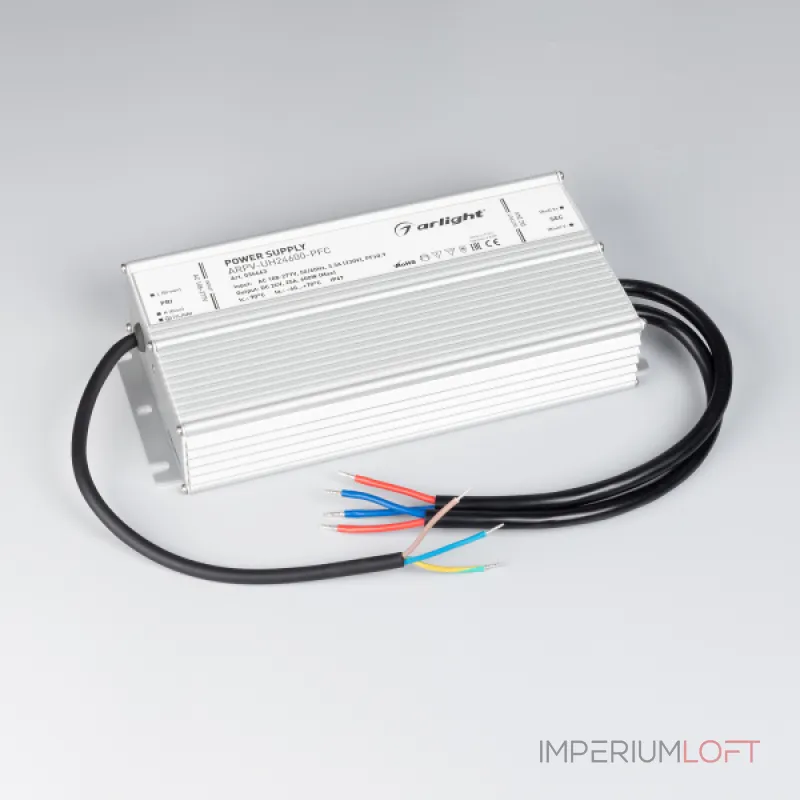 Arlight Блок питания ARPV-UH24600-PFC 24В 25A 600Вт IP67 034463 Arlight Блок питания ARPV-UH24600-PFC 24В 25A 600Вт IP67 034463