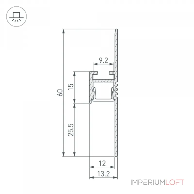 Arlight Профиль ARH-PLINTUS-FANTOM-2000 WHITE Алюминий 034983