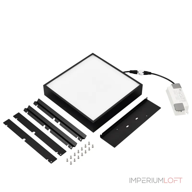 Arlight Светильник DL-GRIGLIATO-S190x190-24Вт Day4000 WH 100 deg 230 IP40 045702