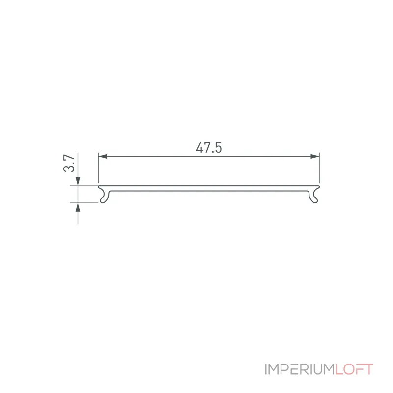 Arlight Экран STRETCH-S-50-CEIL-CENTER-10м OPAL GAMMA50 046943