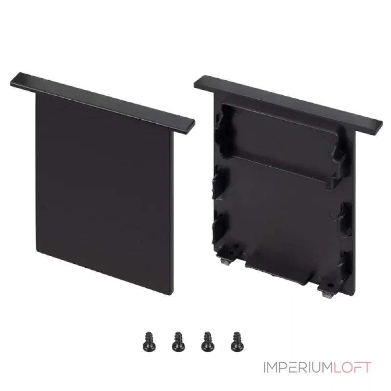Заглушка SL-LINIA52-3L-F-MIDDLE BLACK глухая Arlight 044708