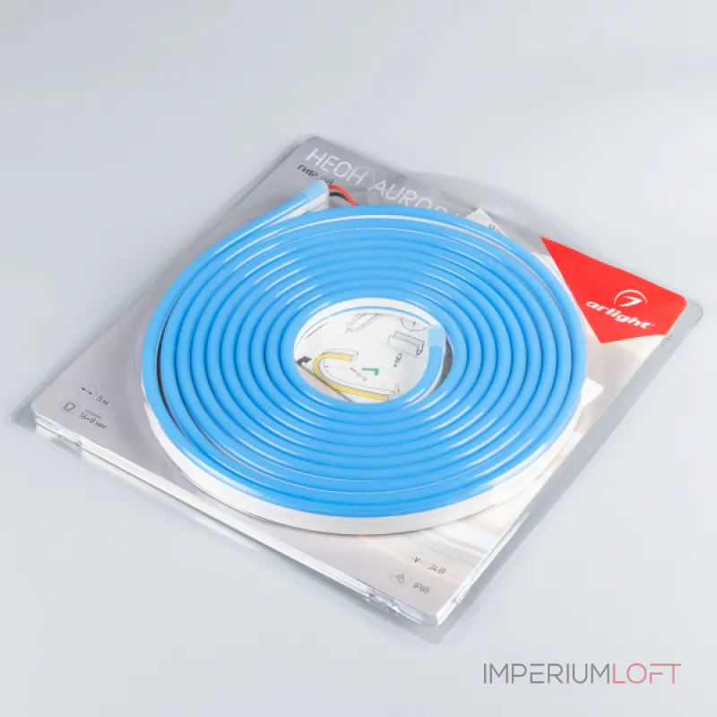 Arlight Лента герметичная AURORA-PS-A120-16x8mm 24В Blue 10 В/м IP65 2835 5м 036691