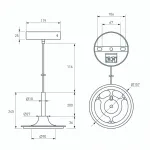 Arlight Подвес SPX-HANG-R150-L1400 WH Металл 041115