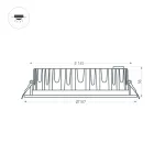 Светильник MS-MIST-BUILT-R187-21Вт Day4000 WH 110 deg 230В Arlight IP54 039063
