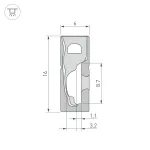 Arlight Силиконовый профиль WPH-FLEX-0616-SIDE-S9-5м FULL BLACK Силикон 045842
