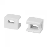 Заглушка PLINTUS-FANTOM-BENT WHITE с отверстием Arlight 043898