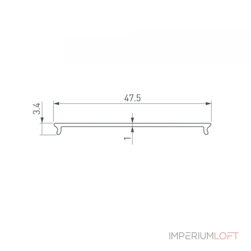 Arlight Экран STRETCH-S-50-CEIL-CENTER-10м OPAL GAMMA50 046943