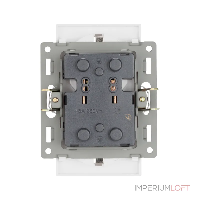 Arlight Механизм электрической розетки SCT-MEUD-PL-GR 250В 16A 043766