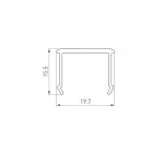 Arlight Экран СEIL-S18-SHADOW-SIDE-3000 OPAL 050491