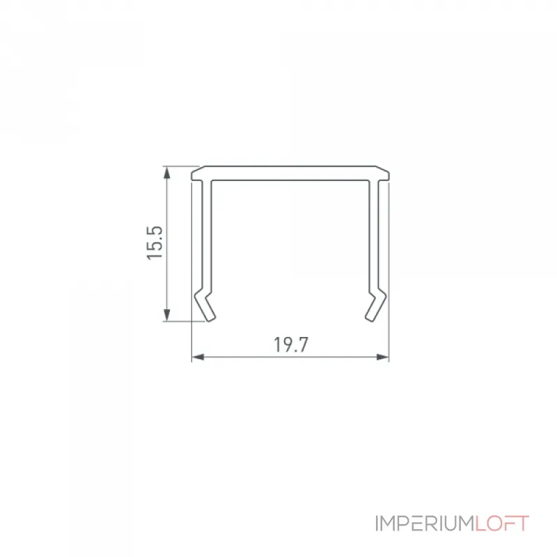 Arlight Экран СEIL-S18-SHADOW-SIDE-3000 OPAL 050491