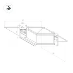 Коннектор угловой MAG-MICROCOSM-CON-FDW-L90 BK Arlight IP20 044524