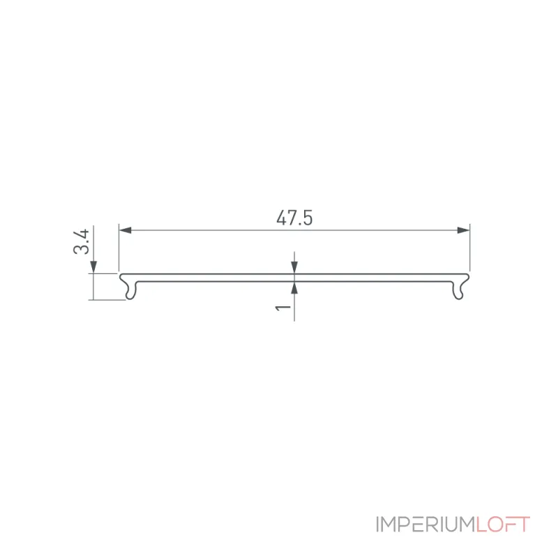 Arlight Экран STRETCH-S-50-CEIL-CENTER-10м OPAL GAMMA50 046943