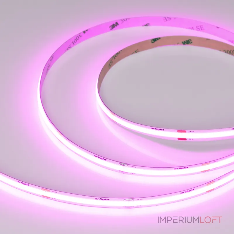 Лента COB-X480-8mm 24В Magenta 8 В/м IP20 5м Arlight 047741