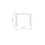 Arlight Экран СEIL-S18-SHADOW-SIDE-3000 OPAL 050491