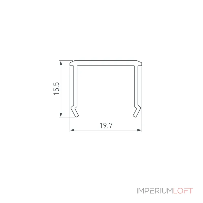 Arlight Экран СEIL-S18-SHADOW-SIDE-3000 OPAL 050491