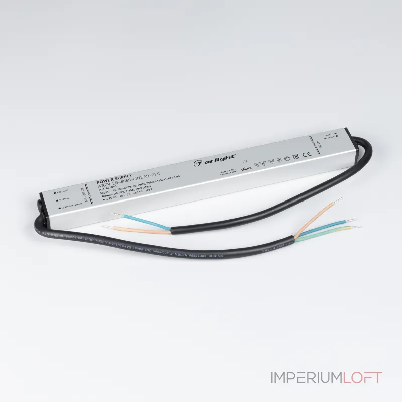 Arlight Блок питания ARPV-LG48060-LINEAR-PFC 48В 1.25A 60Вт IP67 034893