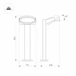 Arlight Светильник LGD-EYE-BOLL-H500-6Вт Warm3000 GR 117 deg 230В IP54 029982