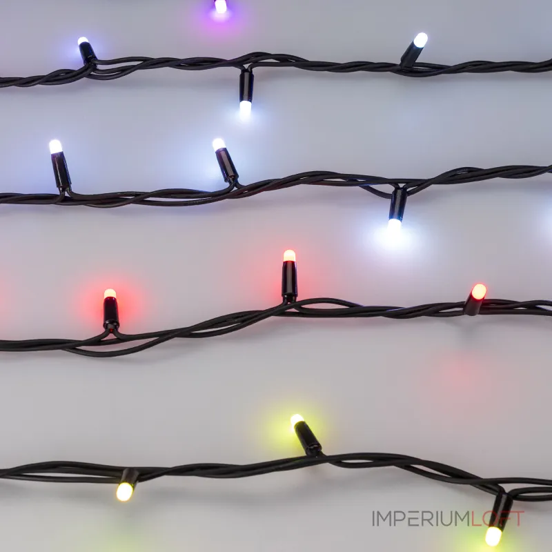 Arlight Светодиодная гирлянда ARD-STRING-PRO-10000-BLACK-95LED-MILK-LIVE RGBW-DMX 24В 10Вт Ardecoled IP65 031755