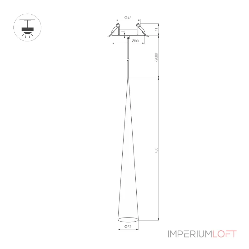 Arlight Светильник SP-STIRIA-L400-R57-5Вт Warm3000 GR 36 deg 230В IP20 054464 Arlight Светильник SP-STIRIA-L400-R57-5Вт Warm3000 GR 36 deg 230В IP20 054464