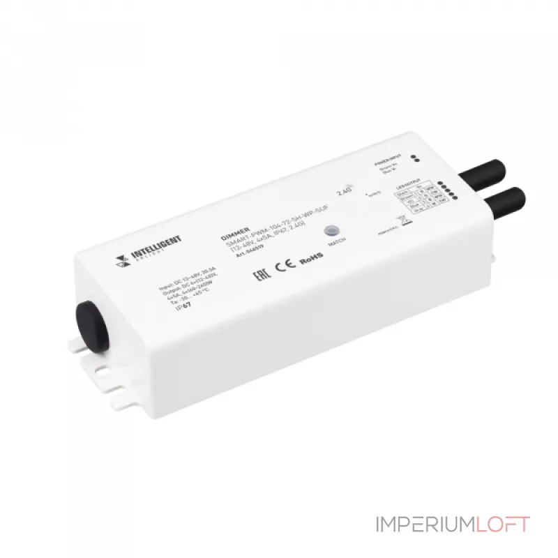 Arlight INTELLIGENT Диммер SMART-PWM-104-72-SH-WP-SUF 12-48В 4x5A IP67 2.4G IARL IP67 046519 Arlight INTELLIGENT Диммер SMART-PWM-104-72-SH-WP-SUF 12-48В 4x5A IP67 2.4G IARL IP67 046519